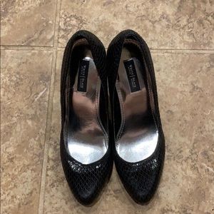 White House Black Market wedge heels